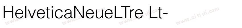 HelveticaNeueLTre Lt字体转换